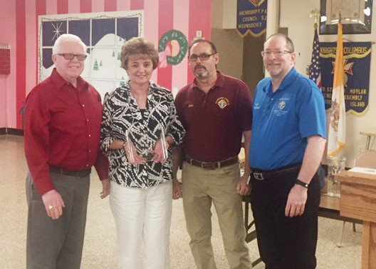 Pictured: Family of the Year Joseph and Barbara Crisafulli with Award Chair Mike Berard and Grand Knight Jack Tracy.